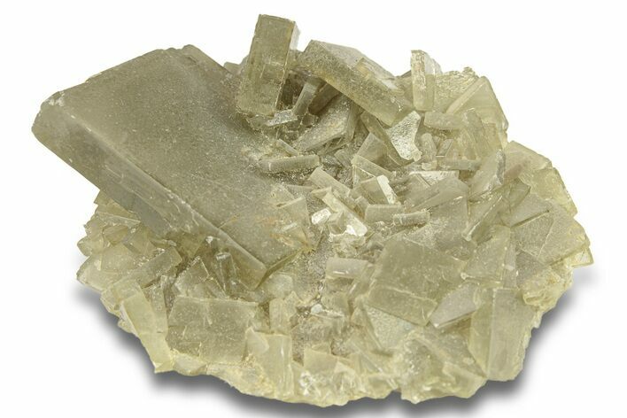 Gray-Green Tabular Barite With Phantoms- Peru #277224